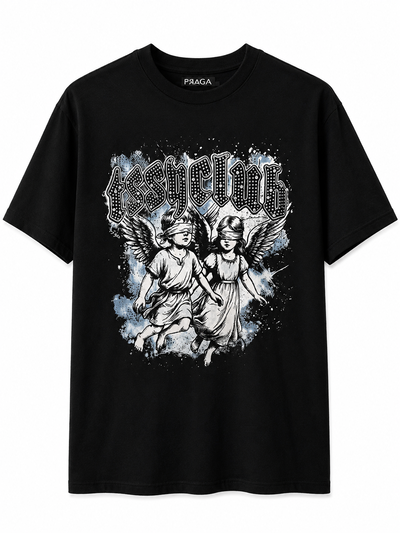 REMERA ANGELES Negra