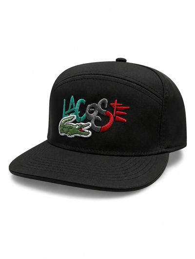 GORRA PLANA LACOSTE Y COCO Negra