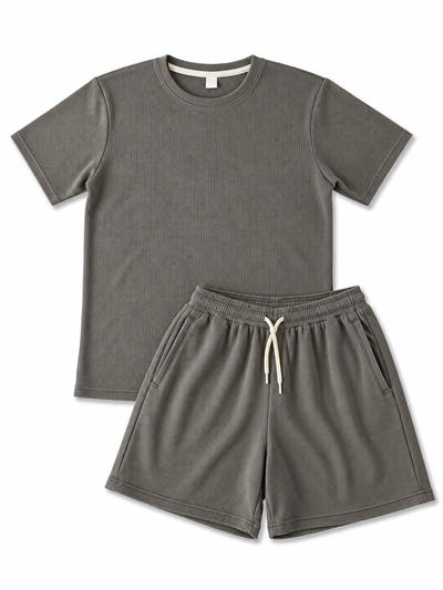 CONJUNTO WAFFLE FINO Gris Oscuro