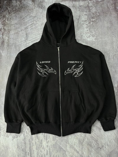 CAMPERA LONKO PROJECT BORDADA Negra