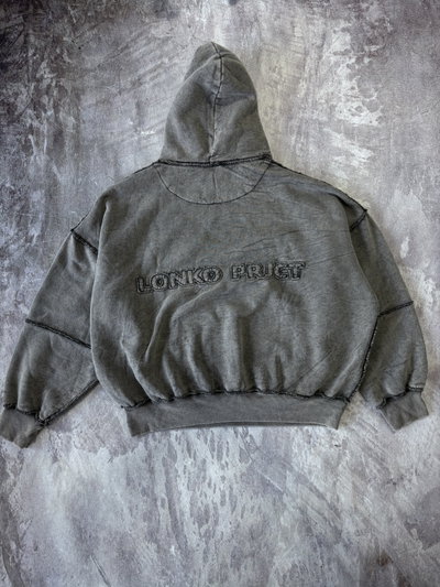 BUZO LONKO BOXY COSTURAS Gris