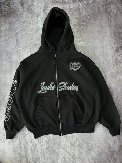 CAMPERA LONKO STUDIOS Negro con gris