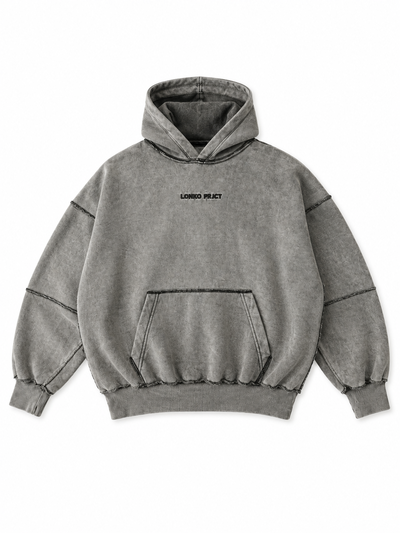 BUZO LONKO BOXY COSTURAS Gris