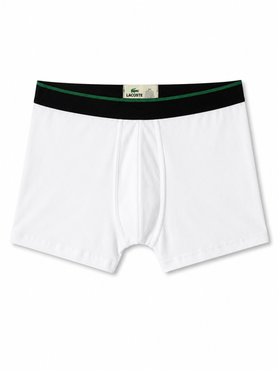 BOXER LACOSTE Blanco con negro