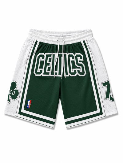 SHORT CELTICS SUBLIMADO Verde con blanco