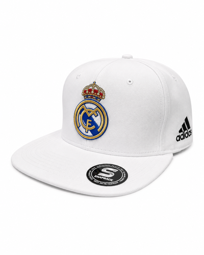 GORRA PLANA CERRADA REAL MADRID Blanca