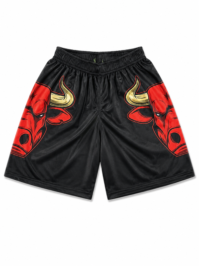 SHORT SUBLIMADO BULLS TORO Negro