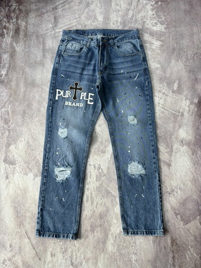 JEANS RECTO PURPLE BRAND Azul