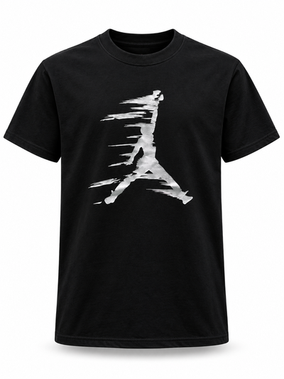 REMERA JORDAN BRUSH JUMPMAN NEGRA