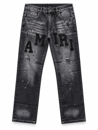 JEANS AMIRI BLACK STRASS Negro