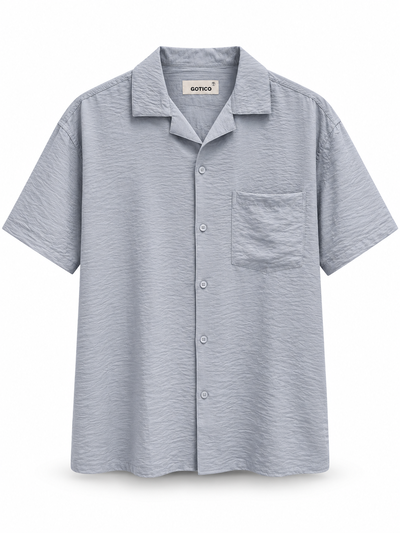 CAMISA OVER GOTICO CELESTE