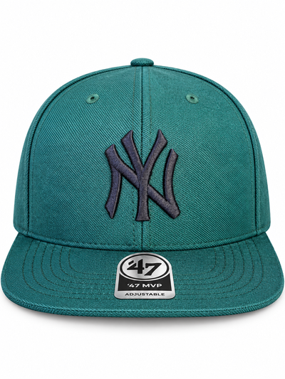 GORRA NY PLANA CERRADA VERDE OSCURO