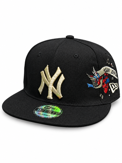 GORRA NY SAN DIEGO PLANA CERRADA NEGRO
