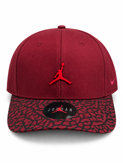 GORRA PLANA JORDAN CHAPITA PRO Bordo con rojo