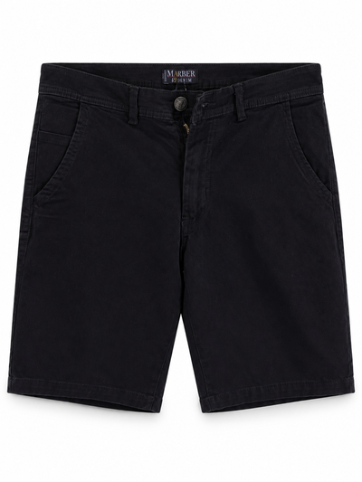 BERMUDA CORTE CHINO Negra