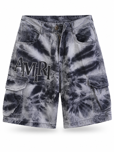 BERMUDA MOM AMIRI MANCHAS Gris