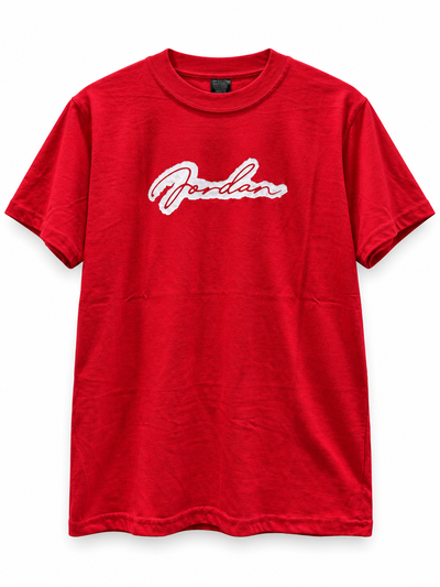REMERA JORDAN CURSIVA Roja