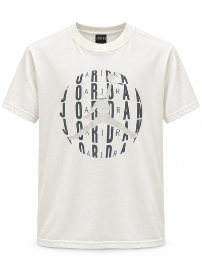 REMERA JORDAN LETTERS CIRCLE Crema