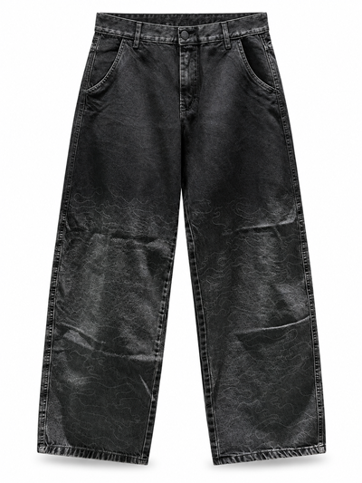 JEANS BAGGY CAMUFLADO GRIS