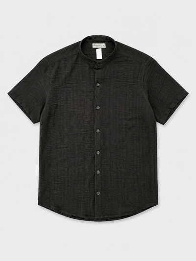 CAMISA LINO RAYA Negro