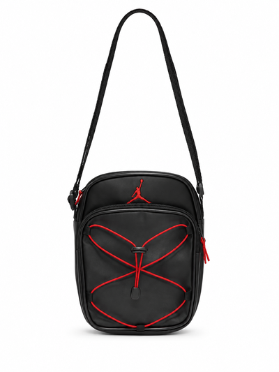MORRAL JORDAN CON TIRAS Negro/Rojo