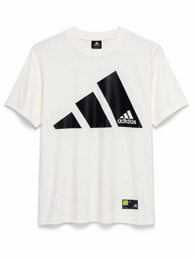 REMERA ADIDAS LOGO BEIGE