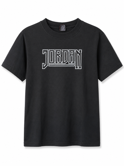REMERA JORDAN ESCRITO NEGRA
