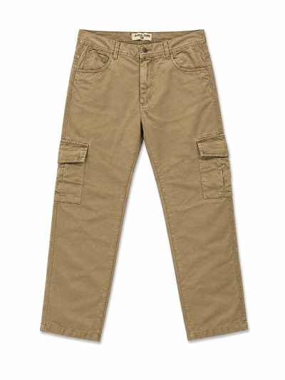 JEANS MOM CARGO Marron