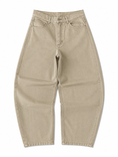 JEANS BAGGY GABARDINA Beige