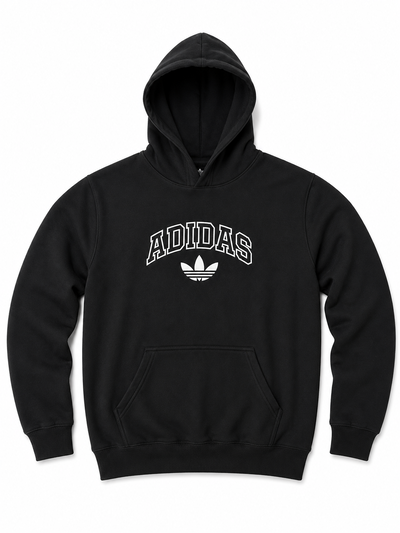 BUZO ADIDAS LETRAS Y LOGO Negro