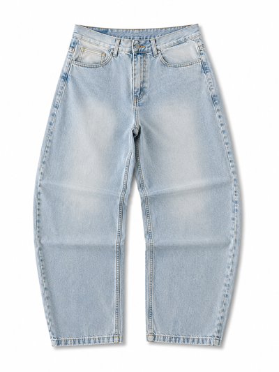 JEANS BAGGY DESGASTADO Celeste