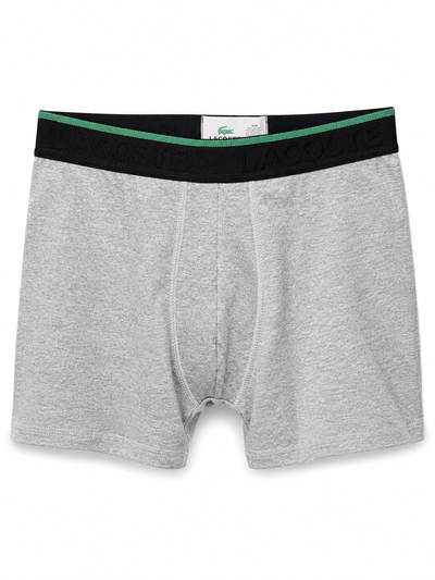 BOXER LACOSTE Gris tira negra
