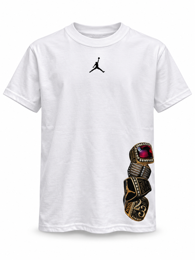 REMERA JORDAN CHAMPIONSHIP RINGS BLANCA
