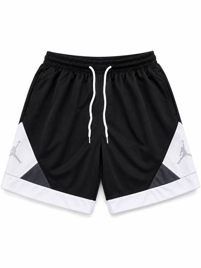 SHORT JORDAN COMBINADO Negro con blanco