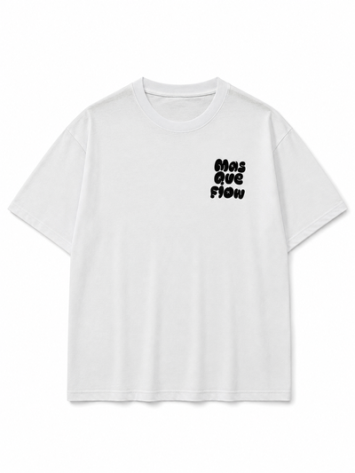 REMERA MAS QUE FLOW Blanco