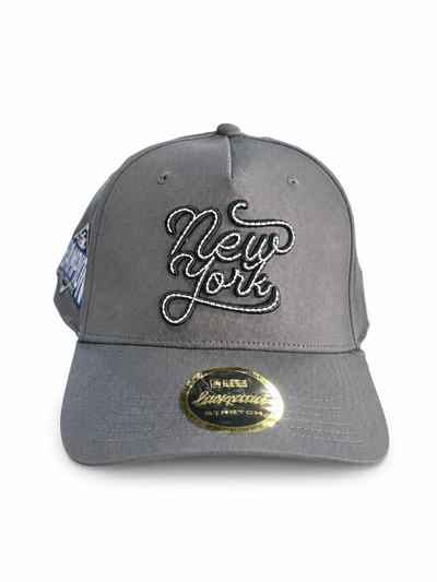 GORRA CURVA CON ABROJO NEW YORK CHAMPION Gris