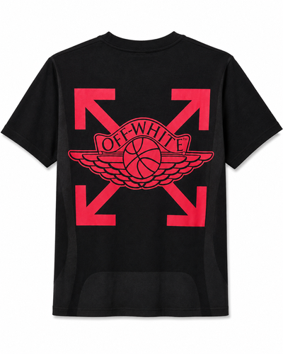 REMERA JORDAN COMBINADA NEGRA