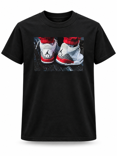 REMERA JORDAN RETRO 3 NEGRA