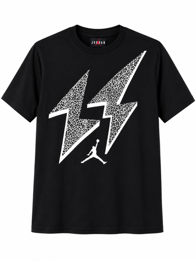 REMERA JORDAN RAYO NEGRA