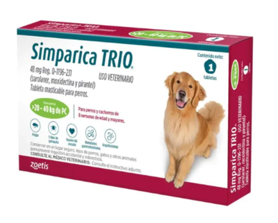 Simparica Trio de 20 a 40kg