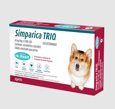 Simparica Trio 10 a 20kg