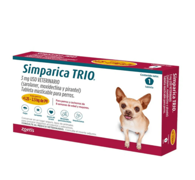 Simparica Trio 1.3 a 2.5kg
