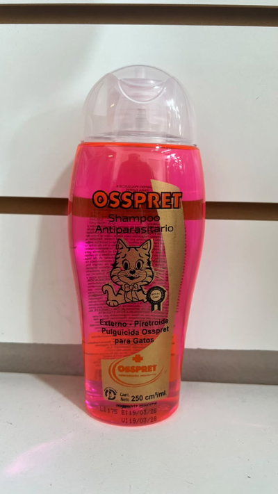 Shampoo osspret gatos pulgicida x250ml