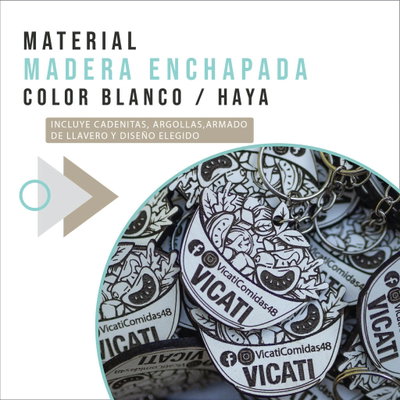 Llaveros de madera personalizados