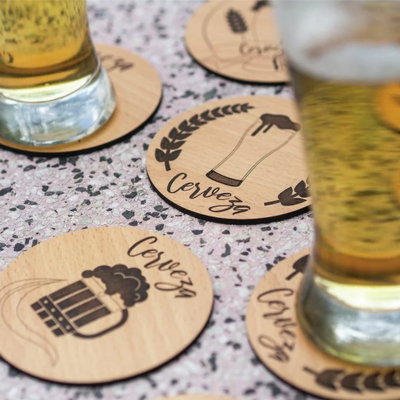POSAVASOS DE CERVEZA (PACK DE 6 UNIDADES)