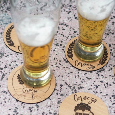 POSAVASOS DE CERVEZA (PACK DE 6 UNIDADES)