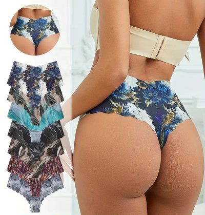 Tanga Cintura Alta Floral