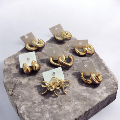 Aros CHUNKY dorados/ plateados