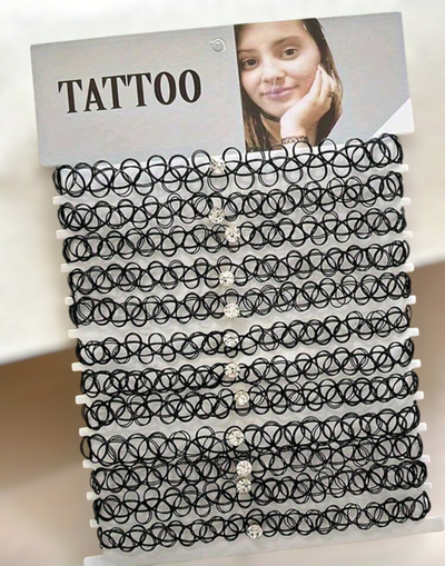 Choker Negro c/ Strass