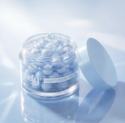 Crema facial capsulas ACIDO HIALURONICO 2 en 1 con gel - Mely